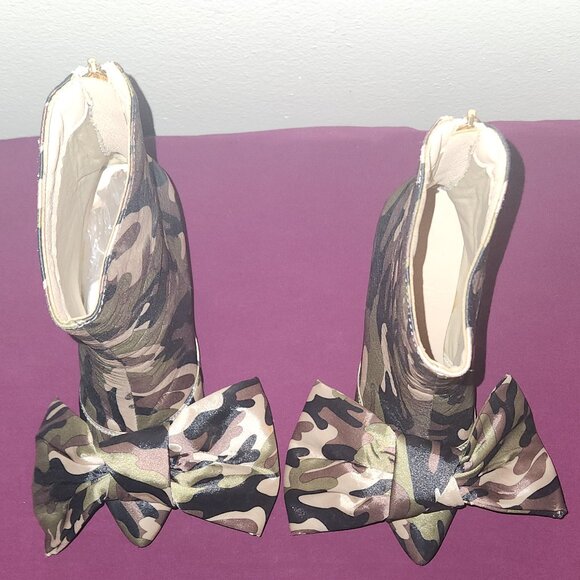 Pnk Elephant Camo Stilettos Size 7.5 US, 38 EU - Picture 3 of 9